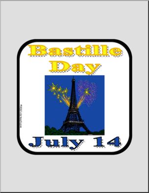 Center Sign: Bastille Day (color)