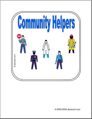 Sign: Community Helpers