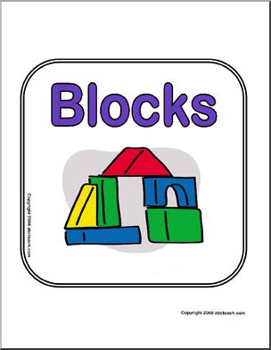 Center Sign: Blocks