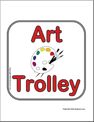 Centre Sign: Art Trolley