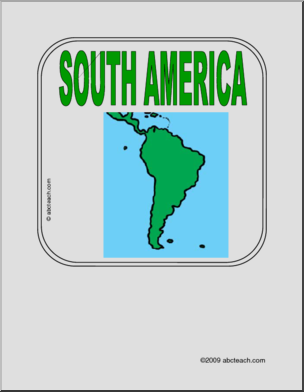 Sign: The Continents – South America