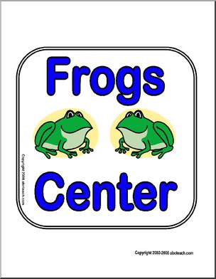 Sign: Frogs