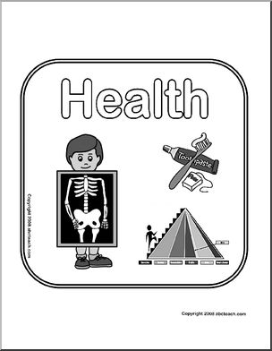 Center Sign: Health (b/w)