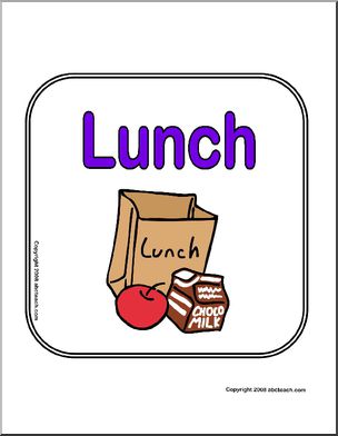 Center Sign: Lunch