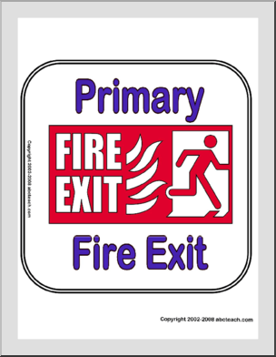 Sign: Primary Fire Exit