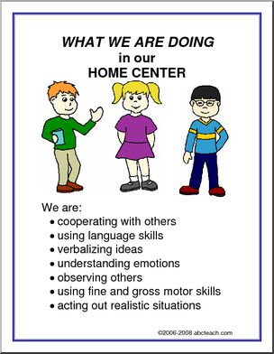 What We Are Doing Sign: Home Center