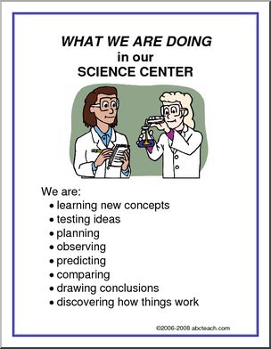 What We Are Doing Sign: Science Center
