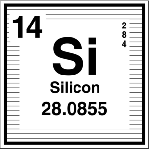 Clip Art: Elements: Silicon B&W