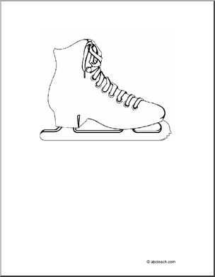 Coloring Page: Ice Skate