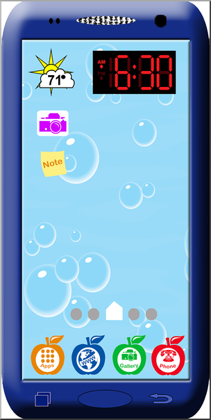 Clip Art: Smart Phone Blue
