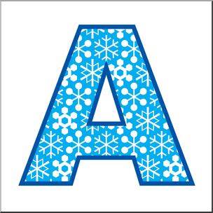 Clip Art: Alphabet Set 02: A Upper Case Color