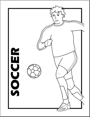 Clip Art: Soccer B&W