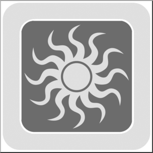 Clip Art: Natural Resources: Solar Grayscale Unlabeled