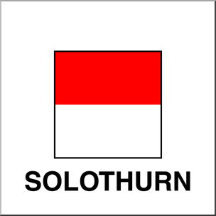 Clip Art: Flags: Solothurn Color