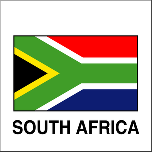 Clip Art: Flags: South Africa Color