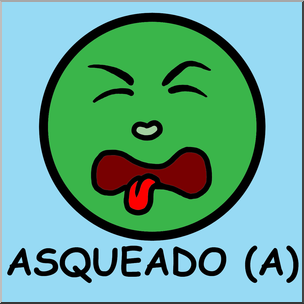 Clip Art: Spanish: Disgusted Color