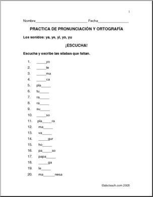 Spanish: Pronunciation & Spelling –  y