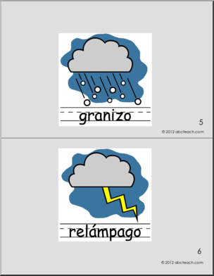 Spanish: Booklet – Vocabulario El Clima