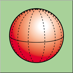 Clip Art: 3D Solids: Sphere Color