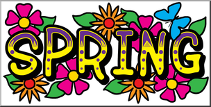 Clip Art: Spring Banner Color