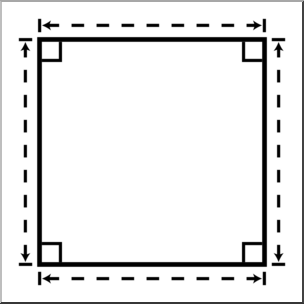 Clip Art: Shapes: Square Geometry B&W