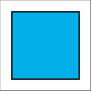 Clip Art: Shapes: Square Color Unlabeled