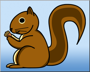 Clip Art: Squirrel 2 Color