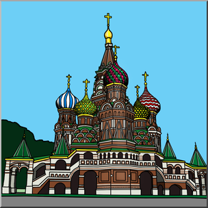 Clip Art: St. Basil’s Cathedral Color