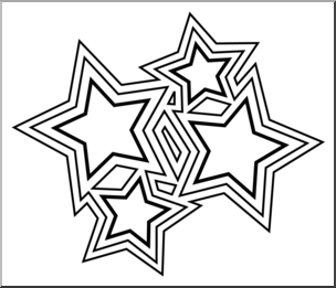 Clip Art: Stars B&W
