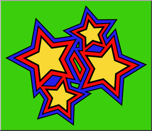 Clip Art: Stars Color 1