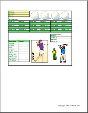 Stat Sheet: Golf
