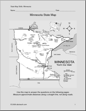 Map Skills: Minnesota (with map)