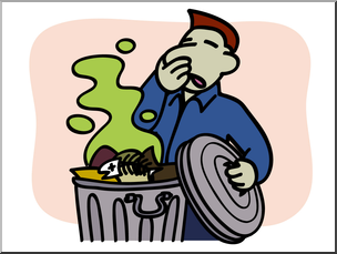 Clip Art: Basic Words: Stench Color Unlabeled