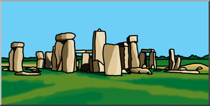 Clip Art: Stonehenge Color