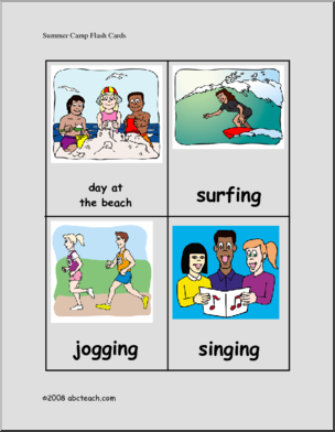 Flashcards: Summer Camp (color)