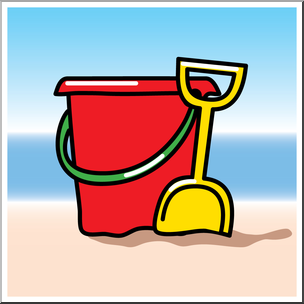 Clip Art: Summer Beach Graphic 1 Color 2