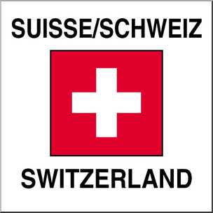 Clip Art: Flags: Switzerland Color