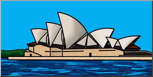 Clip Art: Sydney Opera House Color