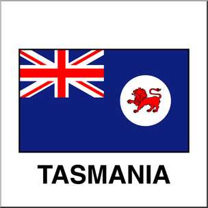 Clip Art: Flags: Tasmania Color