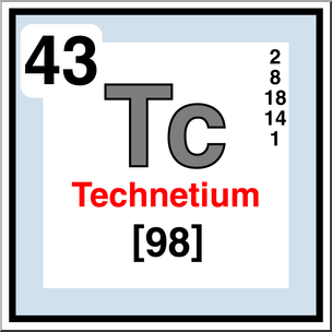 Clip Art: Elements: Technetium Color