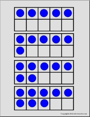 Ten Frame Matching Game (Pre K-2) Math