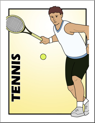 Clip Art: Tennis Color