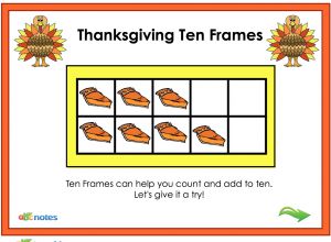 Thanksgiving Ten Frame – Addition to Ten Interactive Notebook