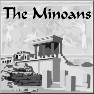 Clip Art: Ancient Civilizations: The Minoans Grayscale