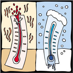 Clip Art: Hot and Cold Color
