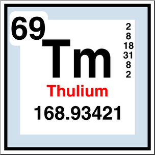 Clip Art: Elements: Thulium Color