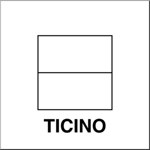 Clip Art: Flags: Ticino B&W