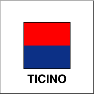Clip Art: Flags: Ticino Color