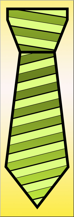 Clip Art: Tie with Stripes Color 1