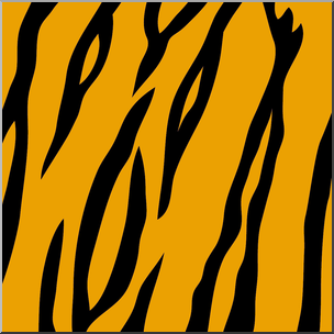 Clip Art: Animal Patterns: Tiger Color